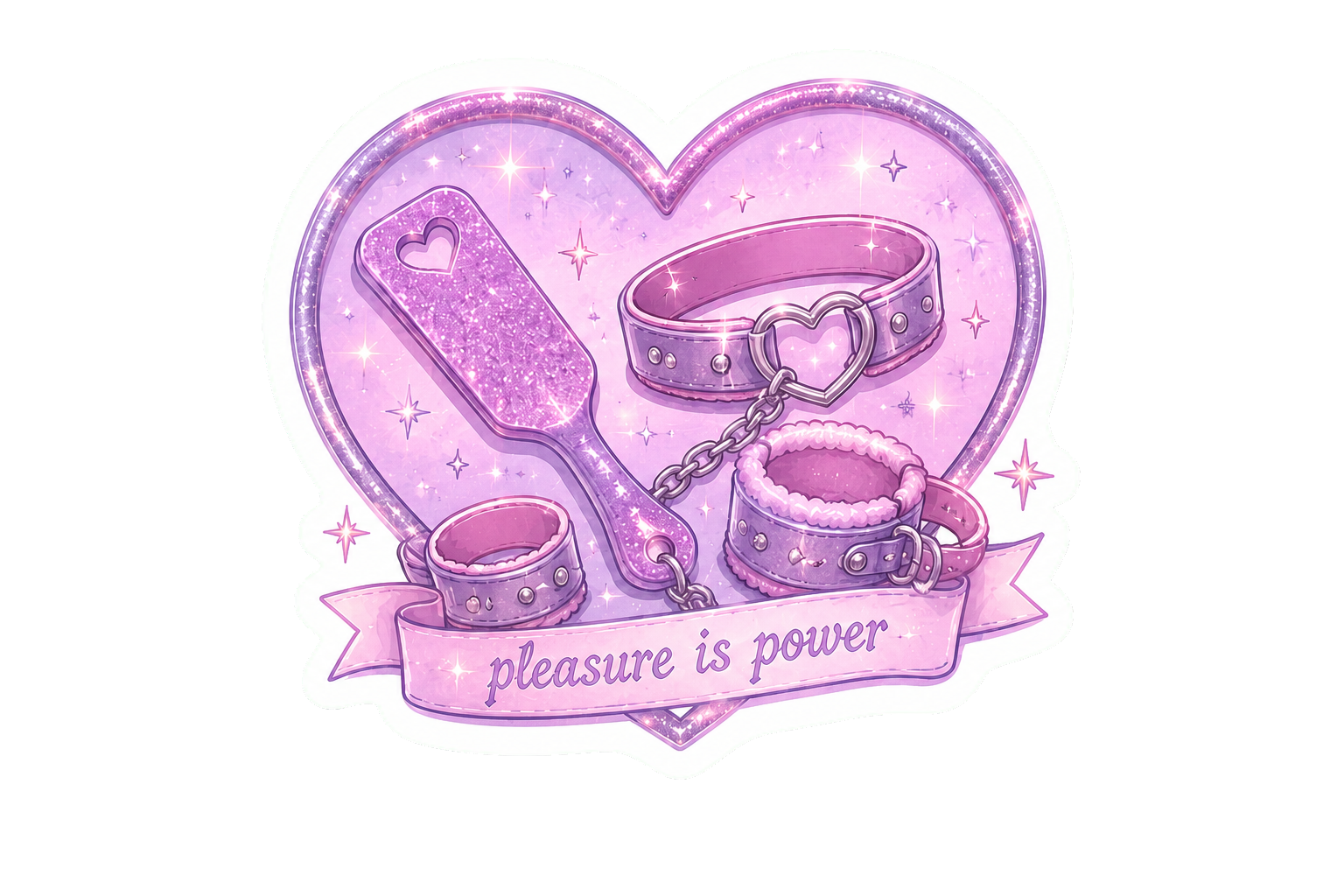 Pleasure is power femdomme illustration